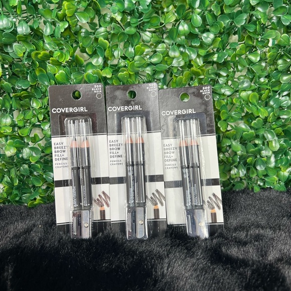 COVERGIRL Easy Breezy Brow Fill + Define Pencils 500 Black 3-Pack with Sharpener - Picture 3 of 6